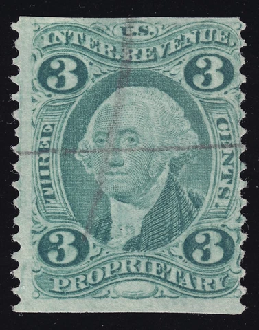 US Scott R18b Proprietary Revenue 3 cents Used  Lot AUR0028 Cover