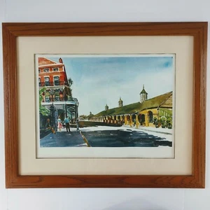 Impresión enmarcada Phil Austin Nueva Orleans de colección bellas artes acuarela mediados de siglo  - Imagen 1 de 9