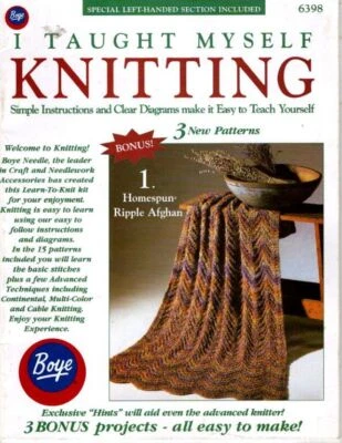 BOYE I TAUGHT MYSELF KNITTING: SIMPLE INSTRUCTIONS AND CLEAR DIAGRAMS - Image 1 of 2