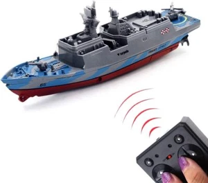 Remote Control Simulation Naval Ship Toy For Kids Grey Water Detection 80 Cha... - Picture 1 of 7