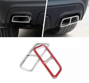 2PCS Stainless Rear Exhaust Muffler Tip Tail Pipe For Cadillac XT4 2019-2022 - Picture 1 of 14