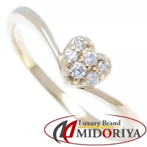 Samantha Tiara Heart Ring Diamond 0.05ct No. 11 K18YG Yellow Gold Jewelry - Picture 1 of 8