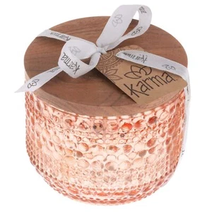 Karma Gifts Hobnail Glas rund Duft Sojawachsmischung Kerze Apfelblüte - Bild 1 von 5