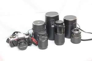 Pentax Program Plus camera with Pentax-A 50mm F1.7 and 3 sears lens - Picture 1 of 7