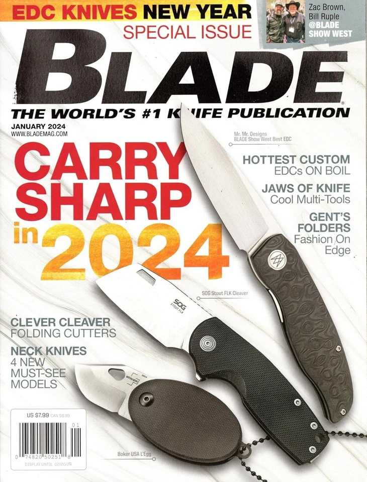 BLADE MAGAZINE | JAN 2024| CARRY SHARP IN 2024 | CLEVER CLEAVER - Image 1 of 1
