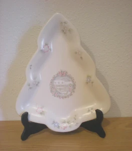 Tea Rose Large Tree Shaped Dish - Pflatzgraff (USA) (free shipping) - Picture 1 of 3