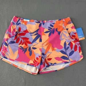 Columbia Pleasant Creek Short Womens Large Purple Pink Floral 3in Inseam Hike - Picture 1 of 6