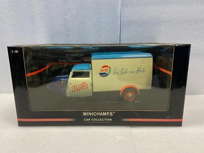 TEMPO DREIRAD KASTESWAGEN PEPSI 1/18 150099024 Minichamps - Immagine 1 di 2
