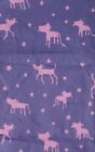 31"x 42" 100% cotton, Cats and Star on Purple Background, batik.