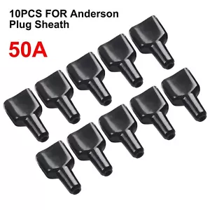 10x Impermeabile 50A per Anderson Connettore a spina antipolvere Giacca Cablata Nera - Foto 1 di 17