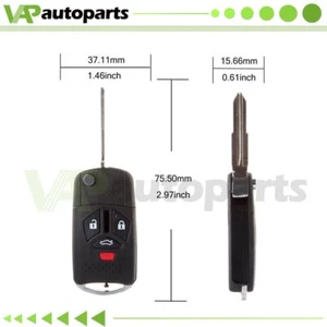 For 2006 2007 2008 2009 2010 Mitsubishi Galant Remote Car Key Fob Shell Cover - Picture 1 of 9