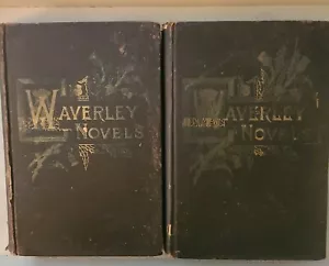 RARE-ANTIQUE 2-Lot~WAVERLEY NOVELS VOLUME VI & VII~Sir Walter Scott - Picture 1 of 7