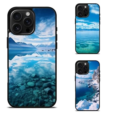 замороженное озеро baikal для iPhone SE4 16E 12 13 14 15 16 Pro Max анти царапины чехол - Изображение 1 из 4
