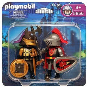 PLAYMOBIL 5856 Helmet Knights Duo-Pack Red Dragon Knights Armor Duel Dual NEW - Picture 1 of 1