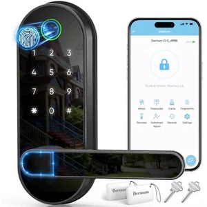 Cerradura de puerta electrónica con huella digital de entrada sin llave con código P... - Imagen 1 de 7