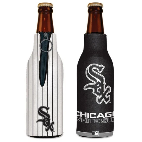 Chicago White Sox 12oz Two Sided Bottle Cooler [NEW] MLB Can Holder Foam Koozie Cover