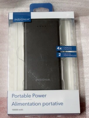 INSIGNIA 10,000MAH PORTABLE POWER BANK DUAL USB - NS-MB10002-C - Изображение 1 из 4