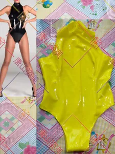 583 Damen Latex Badeanzug Sommer Latex Body Strandbekleidung - Bild 1 von 5