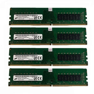 Micron 4x 8GB 2RX8 DDR4 2400T PC4-19200mhz 288pin 1.2V Desktop Memory RAM - Picture 1 of 1