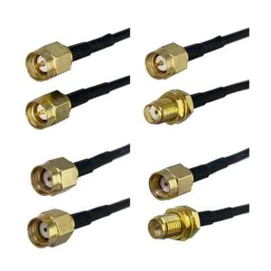 RG174 SMA RP SMA to SMA RP SMA Male & Female Nut Connector RF Coaxial Cable - Picture 1 of 34