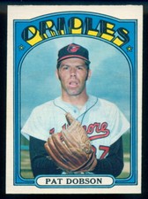  1972 TOPPS OPC O PEE CHEE BASEBALL #140 Pat Dobson NM Baltimore Orioles Card