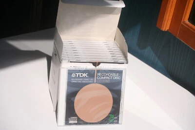 TDK CD-R74B 650MB 74min 10 Discs Gold Reflective Layer Made in Japan ULTRA RARE - Bild 1 von 4