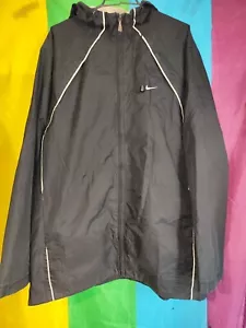 Vintage Nike mens hooded windbreaker light jacket size L - Picture 1 of 15