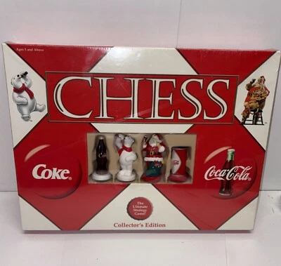 Coca Cola Coke Chess Set Collector's Edition 2002 Holiday Christmas. New! Sealed - Image 1 of 4