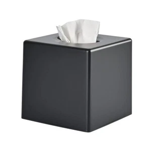 Square Tissue Box Cover Facial Paper Holder for Bathroom Vanity Countertop - Picture 1 of 6