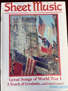 Sheet Music May/June 1993 Standard Piano Edition Great Songs of WWI - Foto 1 di 11