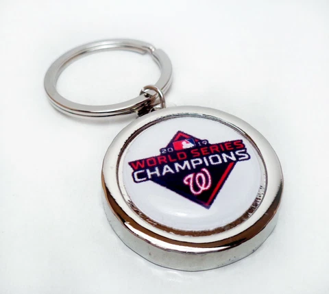 WASHINGTON NATIONALS Champions Beer / Soda Bottle Cap Opener Key Chain Key Ring Cover