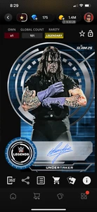 DIGITAL Topps WWE Slam Strata 25 Undertaker Blue Legends Die-Cut - Picture 1 of 2