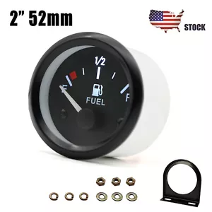 2"52mm Fuel Level Gauge Meter E-1/2-F Pointer Universal Fuel Tank Meter 12V P0B4 - Picture 1 of 12