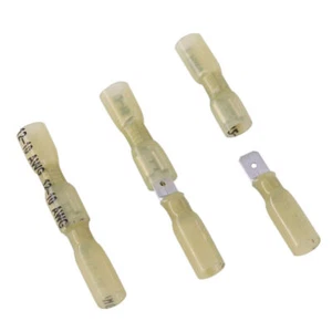 1000Pcs Yellow10-12 Gauge Terminal Spade Female&Male Heat Shrink Wire Connector - Picture 1 of 8