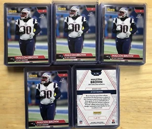 (5) 2017 PANINI INSTANT AFC EAST CHAMPS MALCOM BROWN CARD 1 Of 71 - Picture 1 of 1