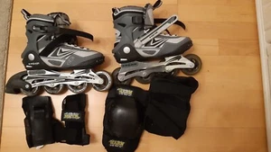Inline Skates 'B-Square' Damen Gr.39, inkl. Knie- und Handgelenkprotektoren - Bild 1 von 2