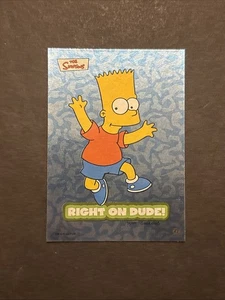 2002 Topps Los Simpson Bart Simpson Bart Simpson ¡Justo tipo! #37 LÁMINA - Imagen 1 de 2