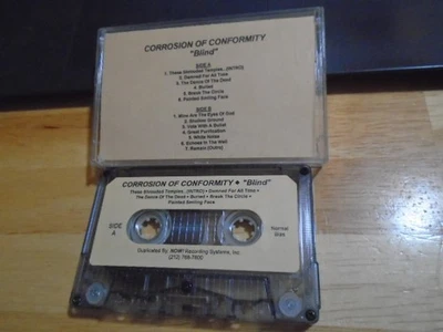 RARE PROMO Corrosion of Conformity CASSETTE TAPE Blind VOTE WITH A BULLET Down ! - Image 1 of 2