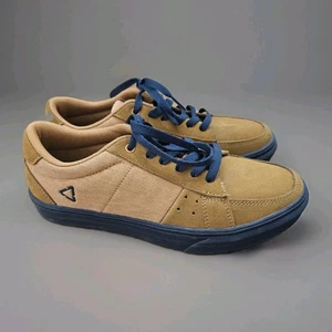 Leatt Shoe 1.0 Flat Mountain Bike Shoes BMX Skate Style Grippy Mens 8 Rust Suede - Picture 1 of 7