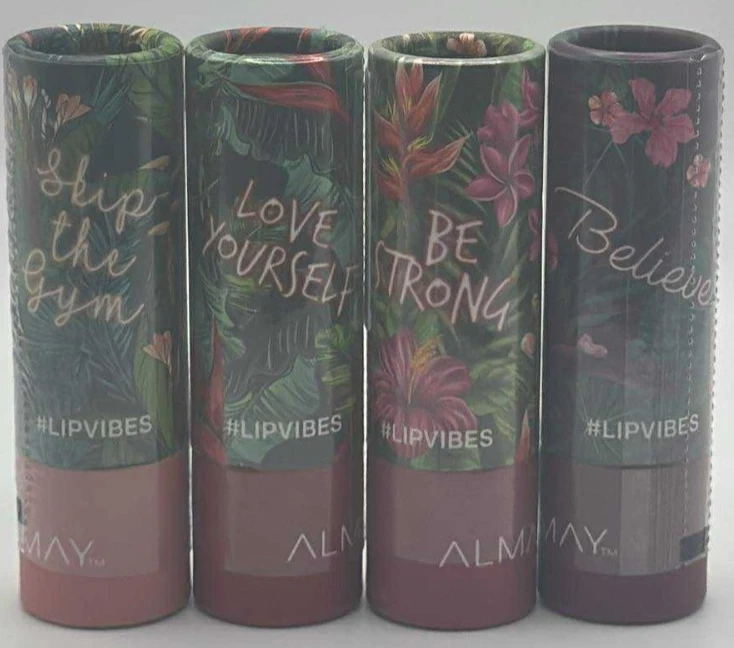 4PC Almay Lip Vibes Cream Lipstick SET ~ FAST SHIPPING ~ 0.14 OZ EACH ~ SEALED - Image 1 of 3