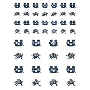 Utah State Aggies Small Sticker Sheet - 2 Sheets - Picture 1 of 1
