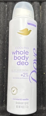 Dove Whole Body Aluminum Free Invisible Deodorant Spray, Coconut & Vanilla, 4oz - Image 1 of 2