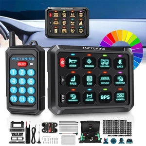 12 Gang RGB Switch Panel w/Wireless Remote Control Circuit Relay Box Car 12v-24v - Picture 1 of 10