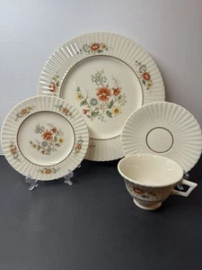 Lenox Temple Blossom~(1)~4 PIECE SET (Dinner Plate, Bread Plate, Cup & Saucer) - Picture 1 of 7