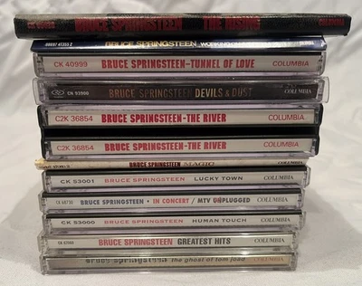 Bruce Springsteen CD Lot of 11 -River/Tunnel of Love/Riding/Lucky Town/Unplugged - Image 1 of 4
