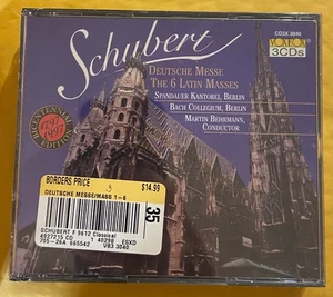 SCHUBERT - DEUTSCHE & LATIN MASSES 3 CD SET NEW SEALED BEHRMANN - Picture 1 of 4