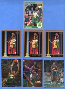 (36) Shawn Kemp ROOKIE + STAR LOT. Rookies (1) Hoops #279 + (3) Skybox #268 PLUS - Bild 1 von 13