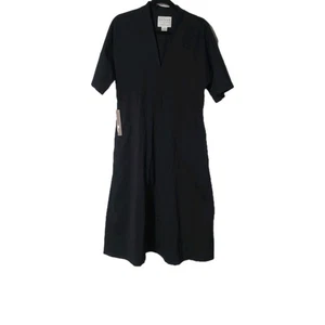 Anthropologie Velvet By Graham & Spencer Black Dress Womens 1X NWT - Picture 1 of 6