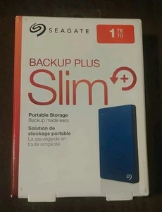 Seagate Backup Plus Slim Portable Drive 1TB - USB 3.0 - STDR1000102 - Picture 1 of 7