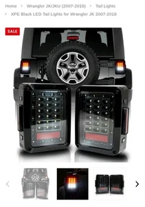Lámpara trasera LED IPCW LEDT-420C Bermuda transparente - Par para Jeep Wrangler 2007-2009 - Imagen 1 de 7